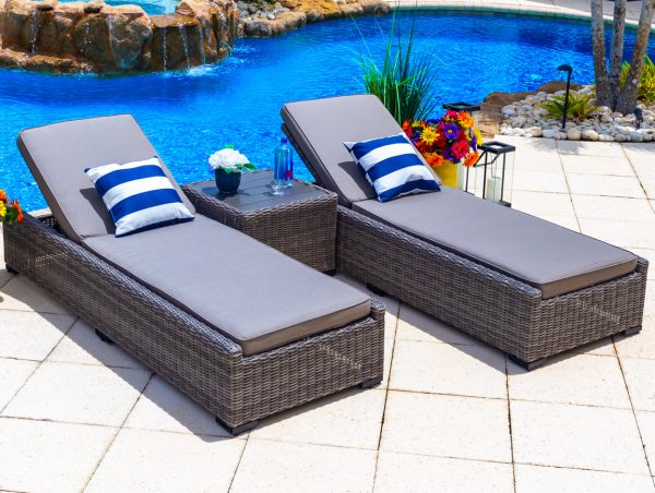 Tuscany 16 Piece Outdoor Patio Furniture Combination Set in Gray - Image 6