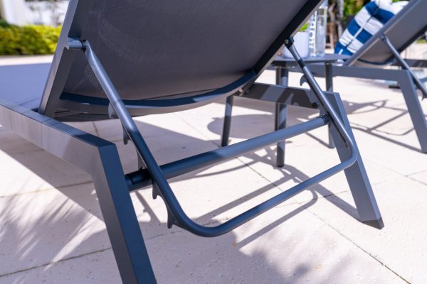 Juno 3 Piece Chaise Lounge Chair Set in Charcoal - Image 6