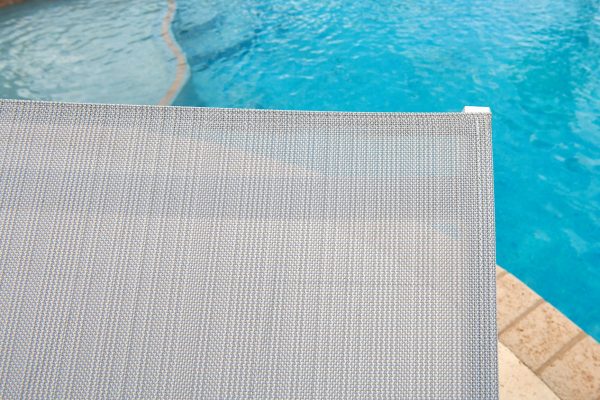 Milan 3 Piece Outdoor Chaise Lounge Chair Set in Light Gray - Image 7