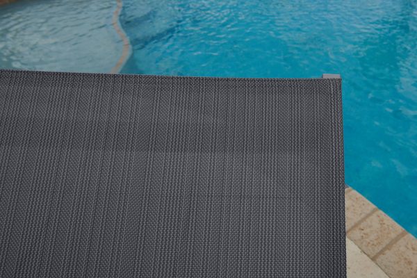 Milan 3 Piece Outdoor Chaise Lounge Chair Set in Charcoal - Image 6